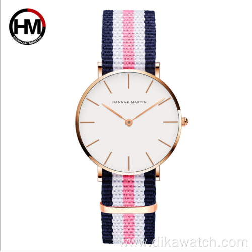 HM Japan Movement Men's Waterproof Business Casual Black Belt Watch wish quartz watch factory wholesale